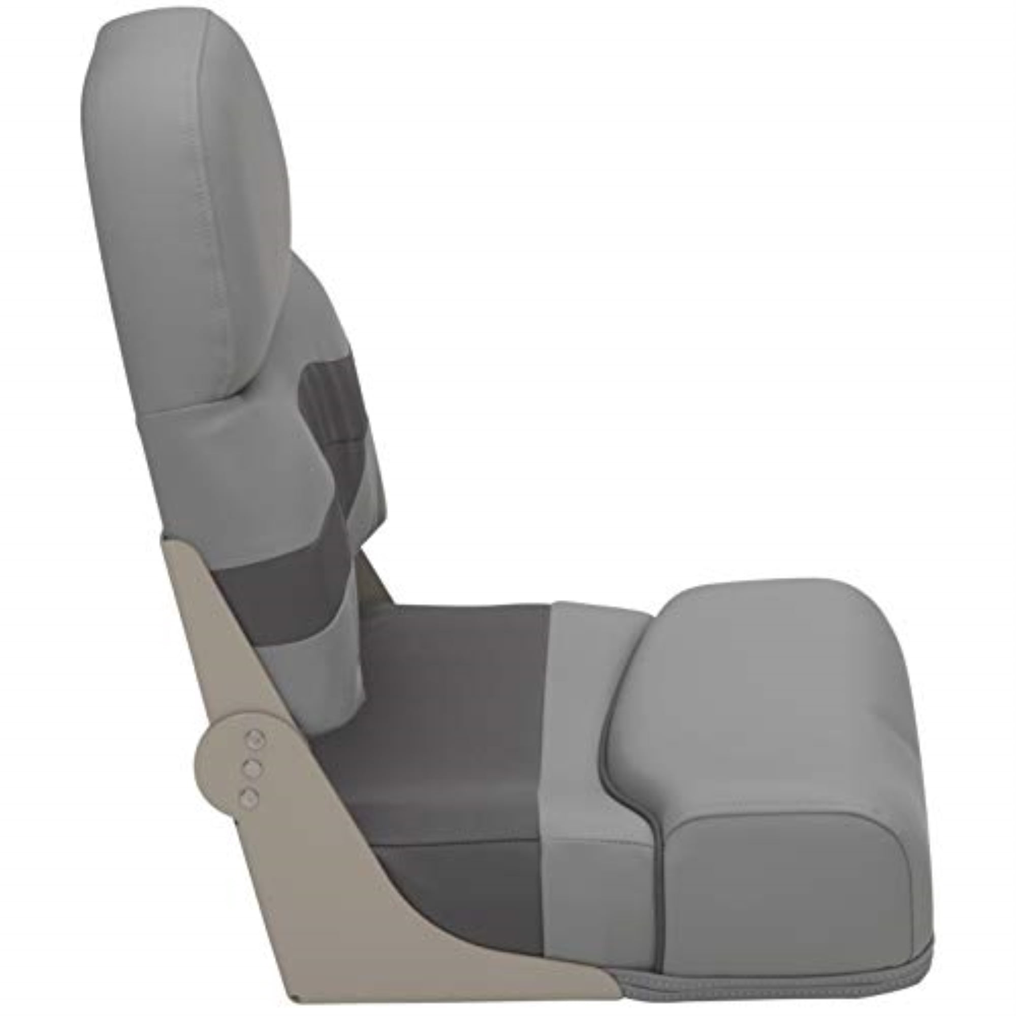 Lippert 803545 Pontoon Furn Fold Down Seat, Charcoal