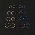 thumbnail image 6 of K-KED Stainless Steel Opening Clicker Ring Nose Clip Hoop Body Piercing Delicate Jewelry -Black-8mm, 6 of 9