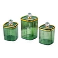 thumbnail image 3 of Baoblaze 3 Pieces Airtight Food Storage Container Grain Jar for Kitchen Wedding Candy Green Big Diamond, 3 of 8