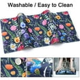 thumbnail image 4 of Desk Mat,Large Mouse Pad 35''''×15.6''''×0.12'''' XXL Extended Gaming Mouse Pad Mat with Non-Slip Base Stitched Eges Mousepad for Computer,Office,Keyboard and Laptop - Floral Background 1, 4 of 5