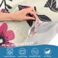 thumbnail image 4 of Yayeee Window Valance for Kitchen Farmhouse Rod Pocket Pink Flowers Short Curtain for Living Room, 4 of 6