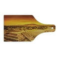 thumbnail image 2 of Mexico Cutting Board, The Avenue of the Dead Ruins of Aztec Mayan Teotihuacan Civilization Architecture, Decorative Tempered Glass Cutting and Serving Board, in 3 Sizes, by Ambesonne, 2 of 5