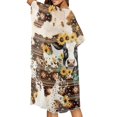 thumbnail image 4 of HELLHERO Cow Sunflower Pattern Bathing Suit Cover Up High Quality Fabrics Quick Dry Free Size Swimsuit Cover ups Kimono for Women, 4 of 6