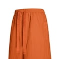 thumbnail image 5 of Men's Shorts Solor Color Casual Elastic Waist Drawstring Athletic Shorts with Bcak Pocket Split-Hem Straight-Leg Workout Shorts for Outdoors, 5 of 7