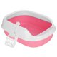 thumbnail image 2 of Caja de arena para gatos semicerrada Inodoro portátil con pala para gatos y perros pequeños Tallas S Rosa, 2 of 8