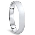 thumbnail image 2 of Pompeii 4mm Dome High Polished Wedding Band 14K White Gold (,), 2 of 2