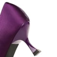 thumbnail image 5 of Women Pointed Toe Stiletto High Heels 6CM Satin Pumps Bow Wedding Evening Party, 5 of 6