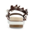 thumbnail image 3 of Journee Womens Riya Formed Footbed Sling Back Sandals, 3 of 8