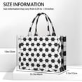 thumbnail image 3 of Large Capacity Tote Bag,Soccer Ball Pattern Handbag Fashion Luxury Tote Bag,15.7"x13"x 5.1" Inches,Laptop Compatible, 3 of 6