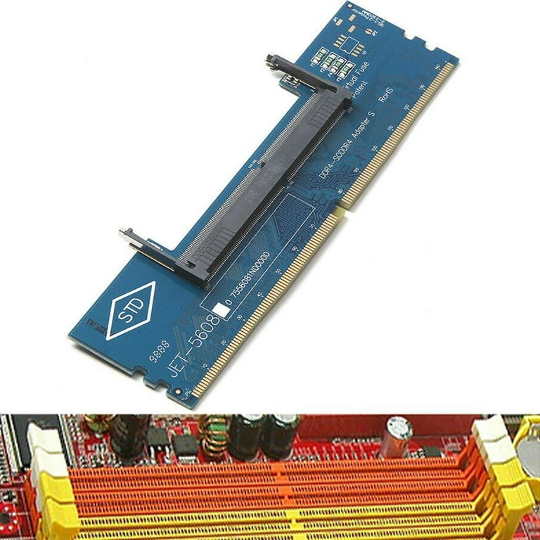 Laptop RAM to Desktop Adapter Card Memory to SO Converter T8M6 - Walmart.com