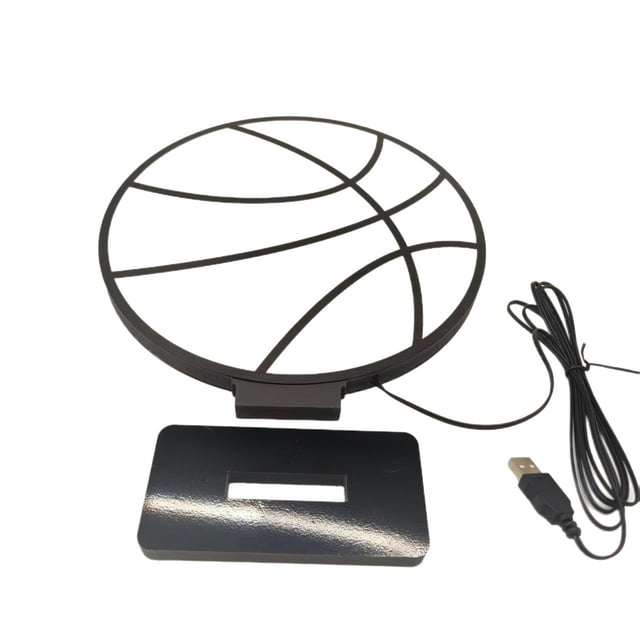 LED Football Light Sign With Acrylic Base And 70 In Data Cable For Bedroom Club Hotel Restaurant