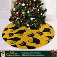 thumbnail image 6 of FMSHPON Black Cat Xmas Christmas Tree Skirt Stand Mat for Holiday Party Decoration Indoor Outdoor 36 inches, 6 of 6