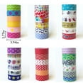 thumbnail image 2 of Coofit 6 Rolls Christmas Masking Planner Tape Cute Tearable Cartoon Craft Tape, 2 of 10