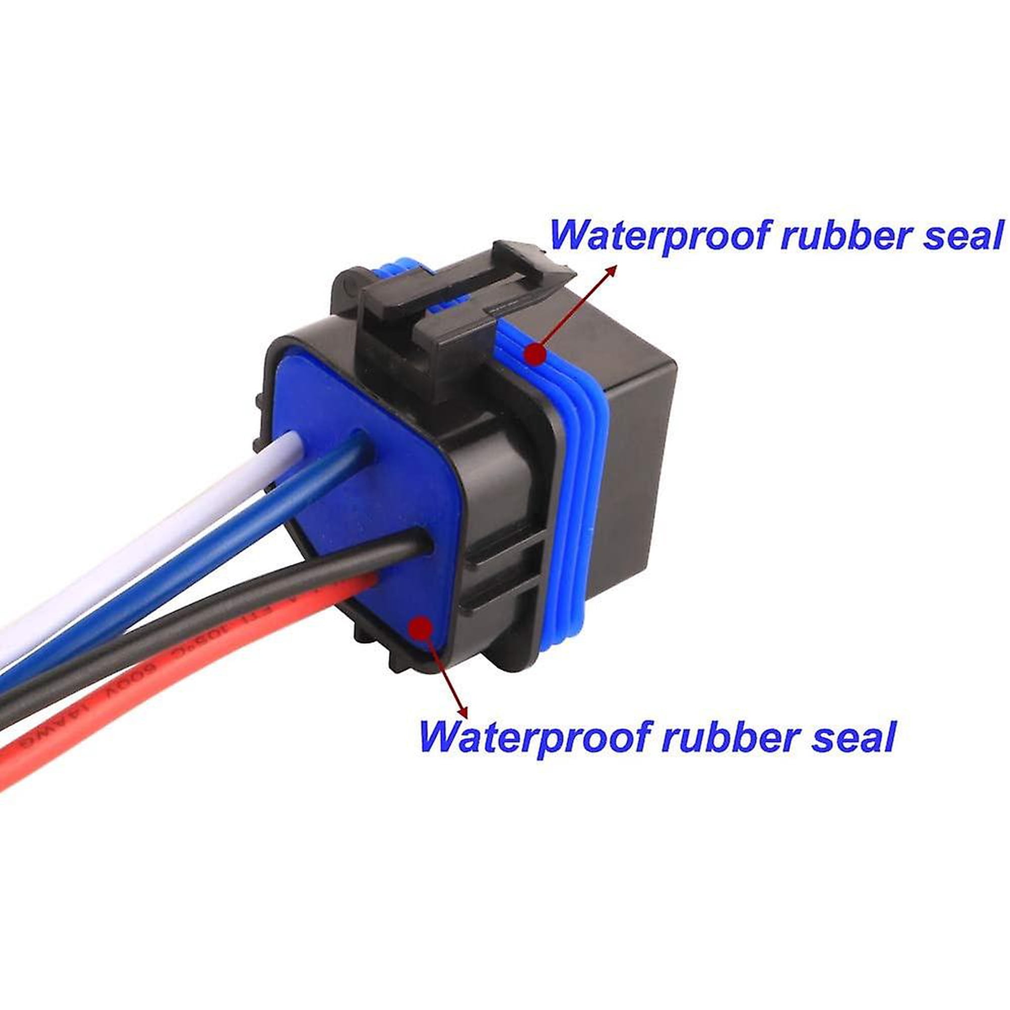 Relais Auto 12V 30/40A 4 Broches - Transparent - Pour Phares, Ventilateur, Pompe à Essence, Essuie-glaces, Etc.