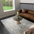 thumbnail image 2 of BoutiqueRugs Hartsel Traditional Runner Rug - Gray, Teal, Navy - 3'3" x 9'10" Runner, 2 of 10