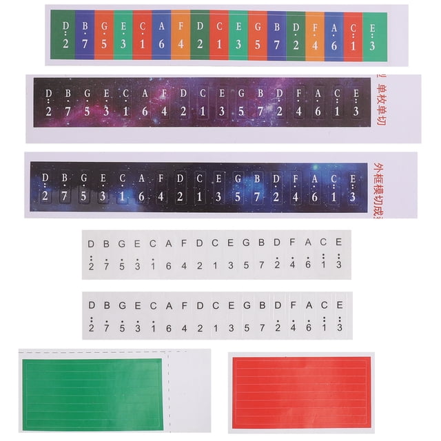 5 juegos de pegatinas de nota de piano de pulgar profesional pegatina de recordatorio de entrenamiento para principiantes