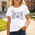 thumbnail image 4 of Boys & Girls Crew Neck Short Sleeve T-Shirts,Comfortable Breathable Casual Tops for Daily Back-to-School Outfits, 4 of 4