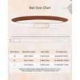 thumbnail image 3 of AWAYTR Women Reversible Leather Belt - Two-in-One Women Skinny Belt for Causal Jeans, 3 of 6