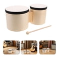 thumbnail image 1 of LIFKOME 1Sets Beginner Wooden Bongos Hand Drum with for Music Performance, 1 of 6