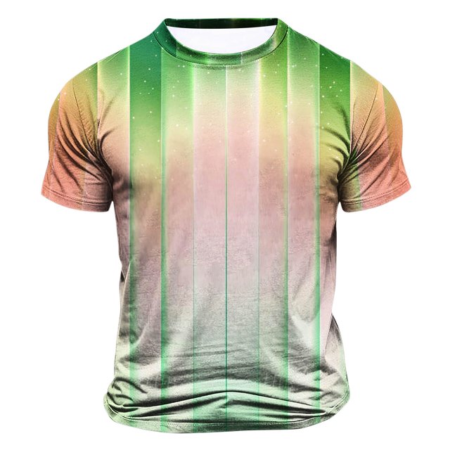 Wancir Chemises pour Hommes Liquidation Vente Hommes Mode Décontractée Imprimé Sport Manches Courtes Col Rond Blouses Chemises