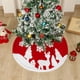 thumbnail image 1 of Falda decorativa del árbol de Navidad del árbol de alce del telar jacquar del algodón de Shu de la Navidad, 1 of 5