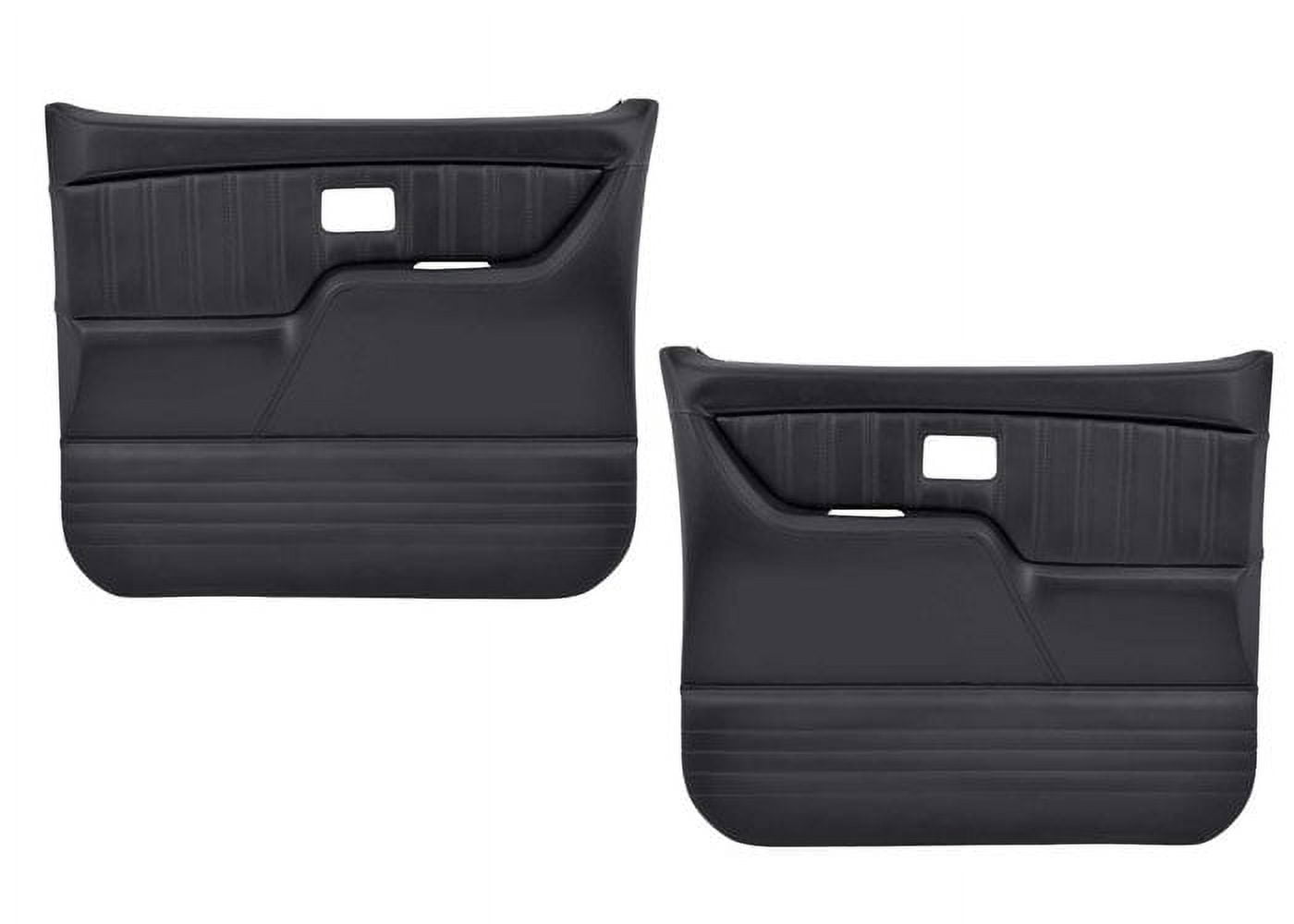 Brothers Trucks QDP0087RED Custom Sport Door Panels - Black/Red Stitching - Pair