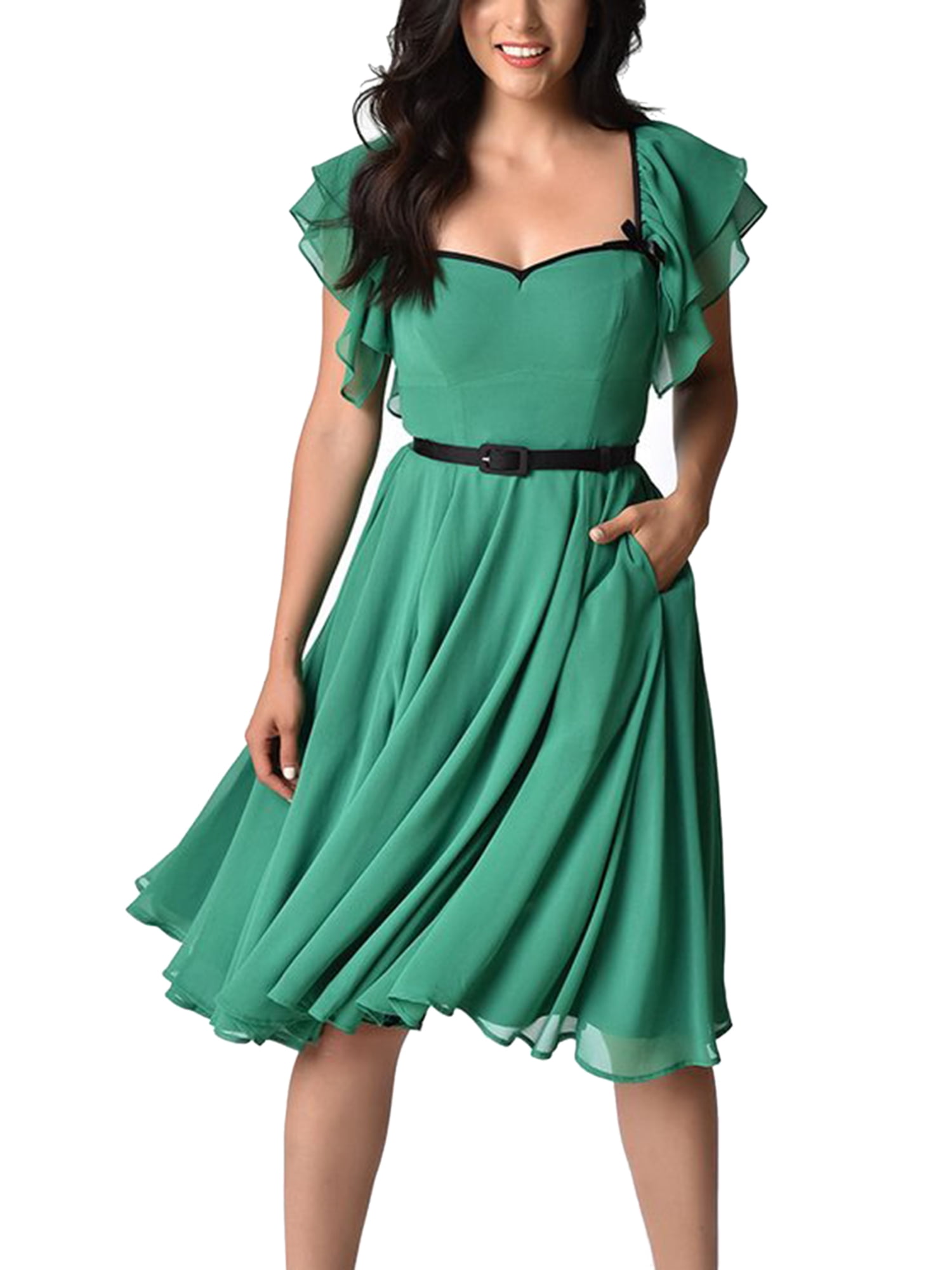 chiffon butterfly gown