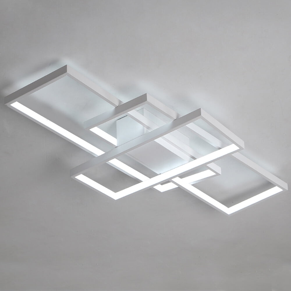 Modern LED Ceiling Light Flush Mount Kitchen Bedroom Down Lighting Fixture Lamp 110-260V 72W 110*60cm for Bars, Salons, Kitchens