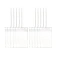 thumbnail image 3 of 10pcs Etiquetas de equipaje transparente con correas de bucle ID de identificación de insignias Etiqueta de equipaje de de para suministros, 3 of 8