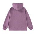 thumbnail image 3 of WREESH Men's Fashion Hoodie Casual Hooded Round Neck Long Sleeve Pullover Solid Color Sweatshirts Blouse Purple, 3 of 3