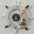 thumbnail image 1 of Wall Decoration, Steering Wheel, Pirate Look, Ship Look, Made Of Wood 28cm, 1 of 2
