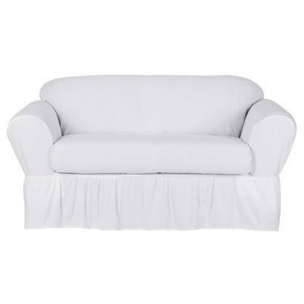 Simply Shabby Chic Cotton Duck Loveseat, Shabby Chic Armchair Covers