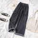 thumbnail image 1 of WILLBEST Pantalones Mujer Pantalones Vaqueros Holgados, Informales, Desgastados y Rotos para Mujer, de Cintura Alta, Con Bolsillos y Botones, Cómodos y 2025. Grande, 1 of 4