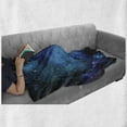 thumbnail image 6 of Outer Space Soft Flannel Fleece Blanket, Galaxy Stars in Space Celestial Astronomic Planets in the Universe Milky Way, Cozy Plush for Indoor and Outdoor Use, 50" x 70", Navy Purple, by Ambesonne, 6 of 6