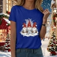thumbnail image 6 of Towmus Christmas Shirts for Women Casual Graphic Crew Neck Tee Shirt Fall Tops Short Sleeve Clothes, 6 of 7