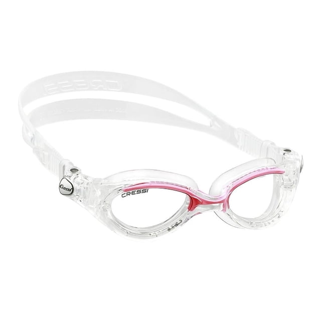 Goggle Cressi Flash Lady Adulto Claro/Rosa Lente Claro