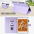 thumbnail image 4 of for iPad Mini 5 2019/Mini 4 3 2 1 Case 7.9 Inch, Rhombus Pattern Multiple Viewing Angles Stand Slim Folio Cover (Purple), 4 of 6