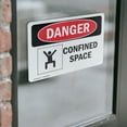 thumbnail image 4 of (2 Pack) Confined Space OSHA Danger Sign 24 Inch X 18 Inch Vinyl Label Decal Sticker Weather Resistant, UV Protected for Workplace, Business, and Construction Site, Made in the USA, 4 of 7