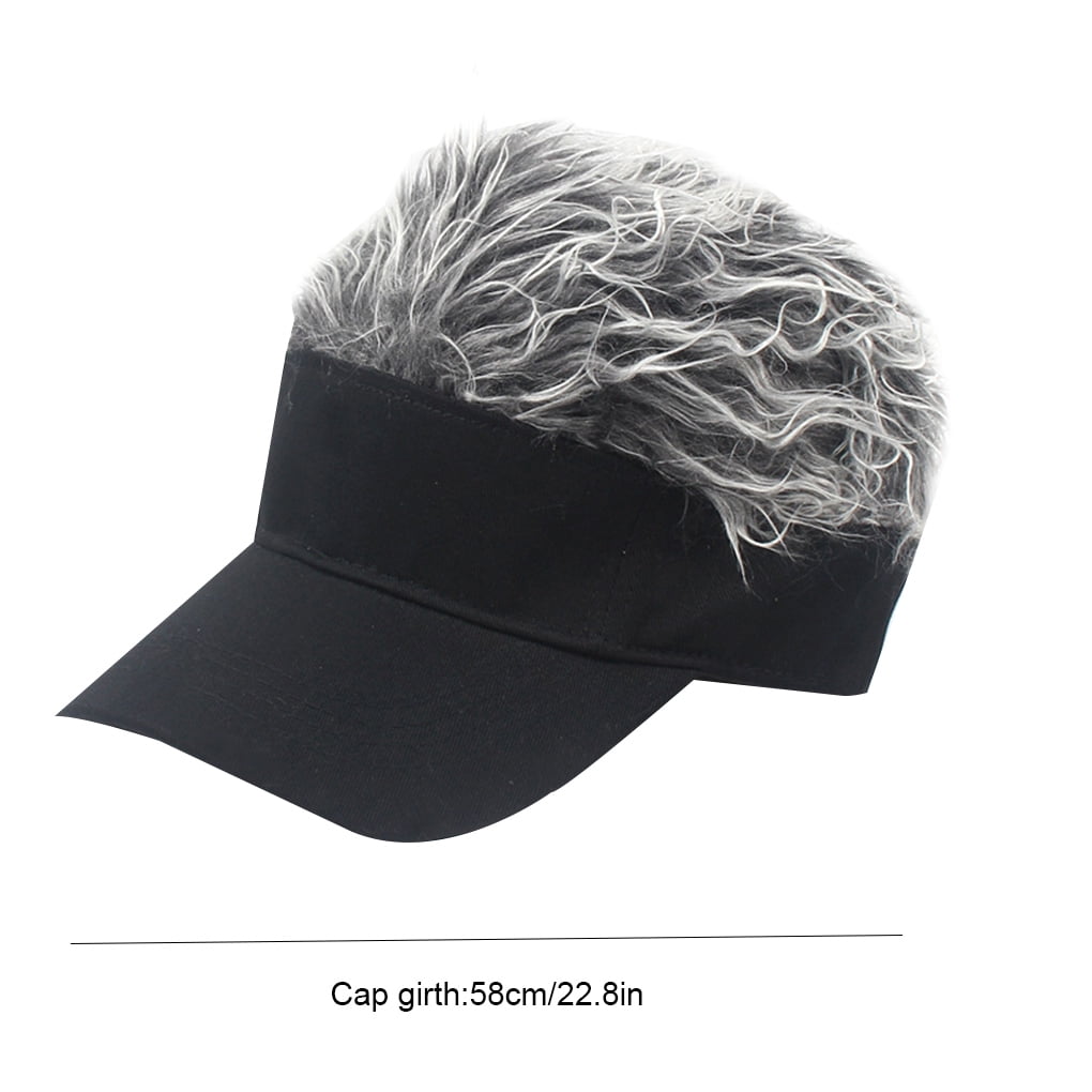 wig cap wig baseball hat wig visor hat 
