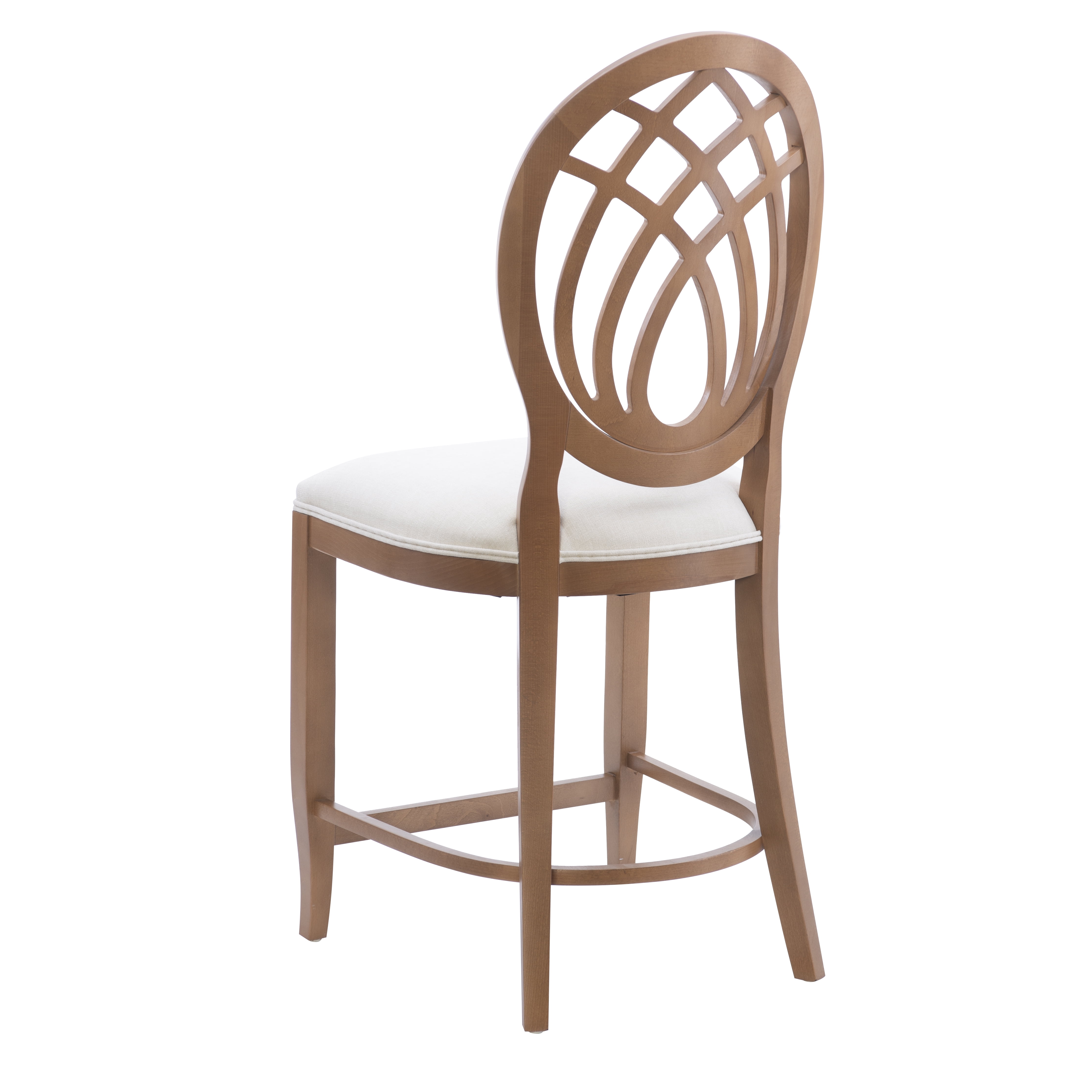 Linon Osborne 24" High Back Brown/Gray Counter Stools, Set of 2