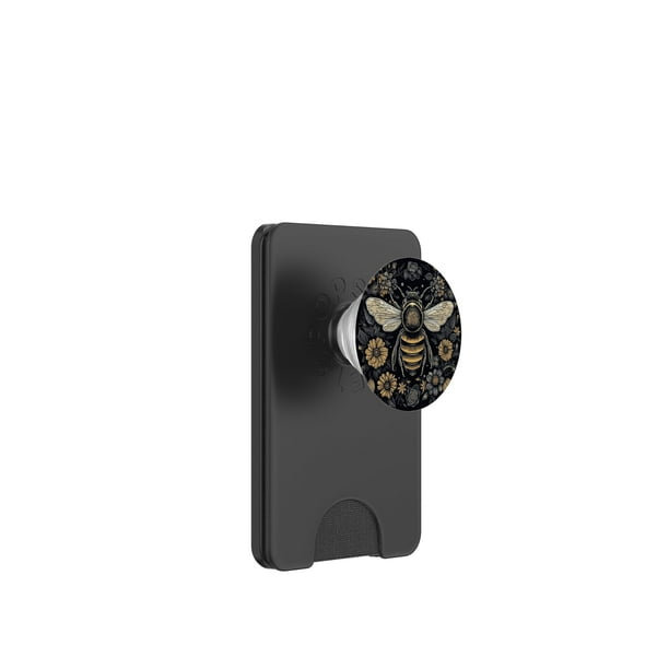 Cartera PopWallet MagSafe con diseño bohemio de flores de abeja para teléfono móvil