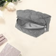 thumbnail image 3 of Unique Bargains 1 Pc Lady Portable Make Up Organizer Case for Outdoor Activities Gray Polyester, 3 of 5