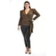 thumbnail image 2 of Blusa glitter manga farol Roman Fashion 1764 Cobre cafe 40 Tallas Extras, 2 of 7