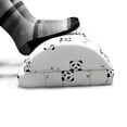 thumbnail image 5 of Panda Foot Rest, Horizontally Aligned Bamboo Branches with Heads Popping, Non-Slip Backing Adjustable Ergonomic Memory Foam Leg Support for Office, Charcoal Grey White, by Ambesonne, 5 of 5