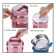 thumbnail image 4 of YFBXG Stainless Steel Thermal Bento Lunch Box with Lunch Bag & Utensils 3 Tier, 4 of 10