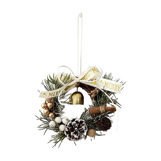 Christmas Tree Decorations,Beautiful Christmas Wreath with Bells - Window Porch Hanging Tree Home Decor Gift Set