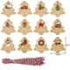thumbnail image 1 of 48 etiquetas de regalo grandes para Navidad con cordones de cinta 12 etiquetas de etiquetas de nombre de vacaciones personalizadas de diseño elegante para escribir hacia y desde para regalo, 1 of 1
