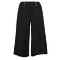thumbnail image 4 of Loose Long Trousers with Elastic High Waist for Women, 4 of 6