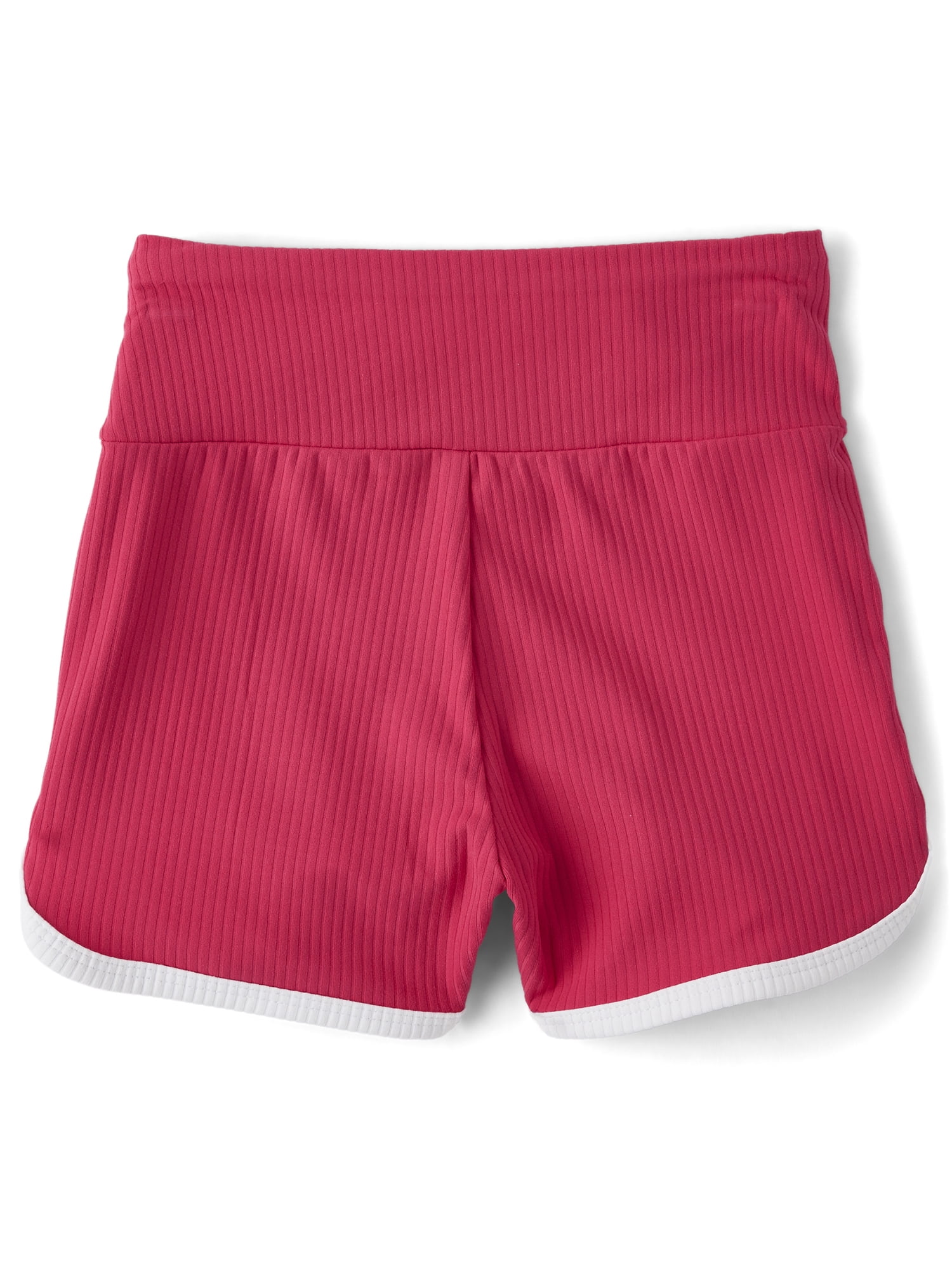 The Children's Place Girls Active High Rise Ribbed Dolphin Bike Shorts, Sizes XS-XXL