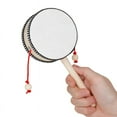 thumbnail image 5 of Hand-Cranked Wooden Rattle Drum Children'S Early Education Teaching Aids Musical Instrument Tambourine 4 Inches, 5 of 5